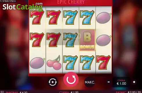 Win screen. Epic Cherry slot
