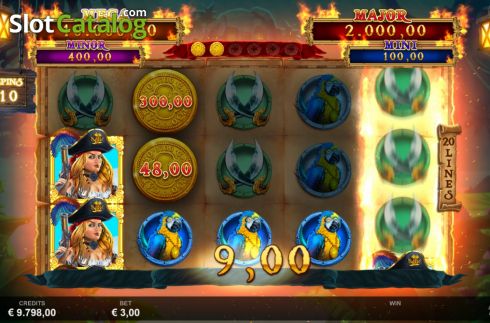 Free Spins 4. Adventures Of Doubloon Island slot