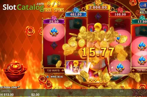 Bildschirm7. Fire and Roses Joker slot
