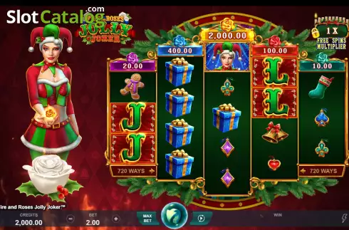 Bildschirm2. Fire and Roses Jolly Joker slot