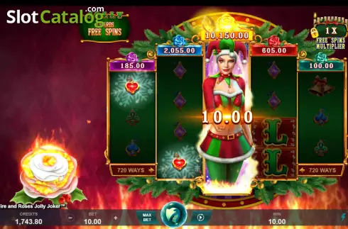 Bildschirm4. Fire and Roses Jolly Joker slot
