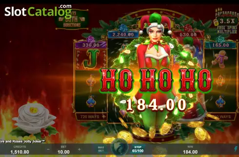 Big Win. Fire and Roses Jolly Joker slot