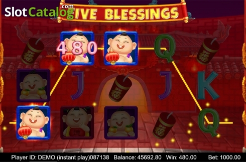 画面6. Five Blessings	(Triple Profits Games) カジノスロット