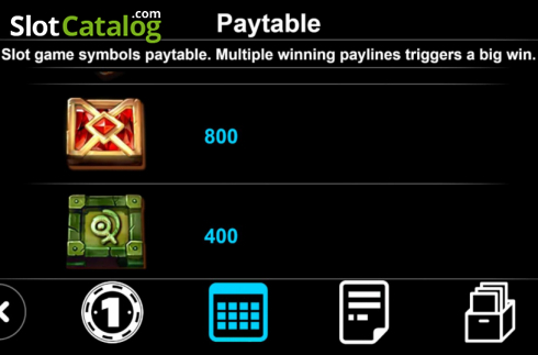 Paytable 3. The Lost City Of Gold (Triple Profits Games) slot