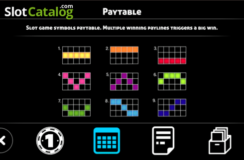 Paytable. Ying Cai Shen (Triple Profits Games) slot