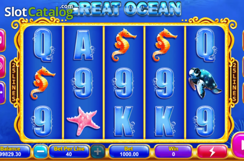 Reel Screen. Great Ocean (Triple Profits Games) slot