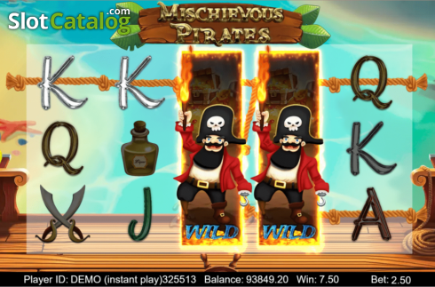Win Screen 2. Mischievous Pirates slot