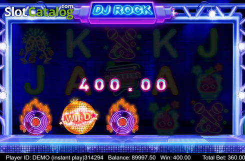 Win Screen 4. DJ Rock slot