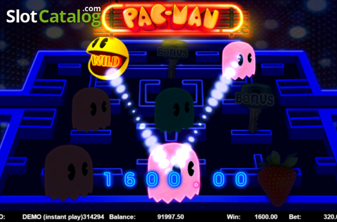 Win Screen 3. Pac-man (Triple Profits Games) slot