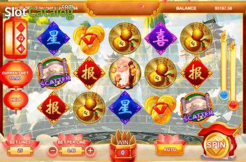 Reel Screen. God of Fortune (Triple Profits Games) slot