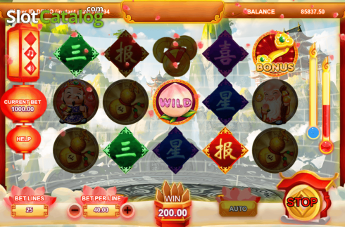 Skärmdump7. God of Fortune (Triple Profits Games) slot
