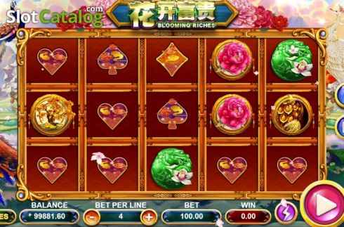 Schermo2. Blooming Riches (Triple Profits Games) slot