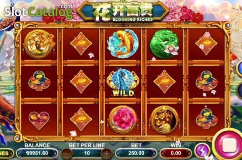 Screen 2. Blooming Riches (Triple Profits Games) slot