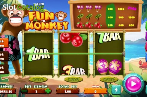 Game Screen. Fun Monkey slot