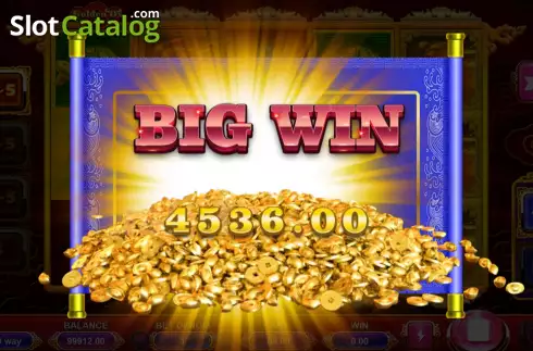 Big win screen. Golden Ox (Triple Profits Games) slot