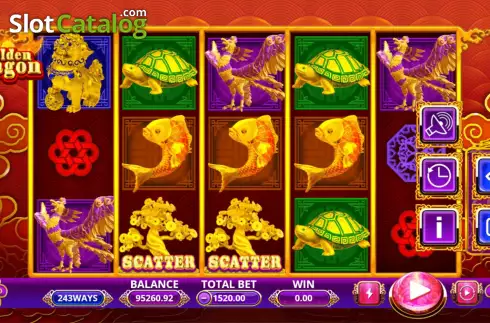 Reel screen. Golden Dragon (Triple Profits Games) slot