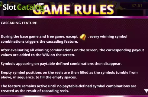 Game Rules Screen 2. King Of Fruits (Triple Profits Games) slot