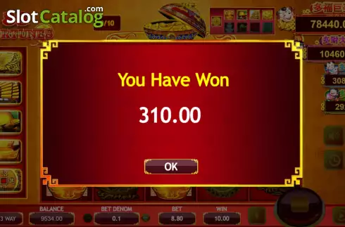 Total Win in Free Spins Screen. 88 Fortunes (Triple Profits Games) slot