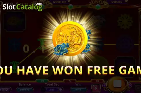 Free Spins Win Screen. 8 Dragons (Trople Profits Games) slot