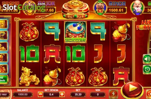Game screen. Lucky Fortunes (Triple Profits Games) slot
