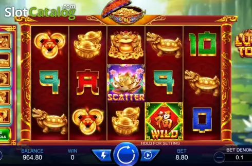 Game screen. Lucky Toad (Triple Profits Games) slot