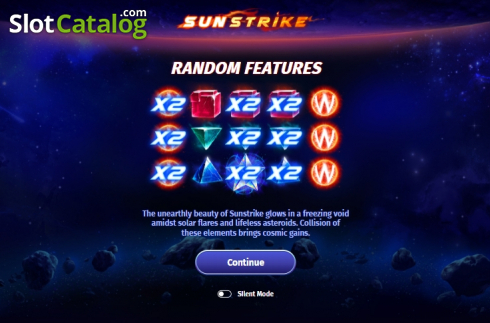 Start screen 1. SunStrike slot