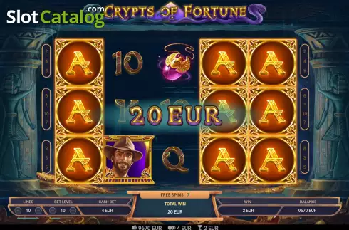 Bildschirm7. Crypts of Fortune slot