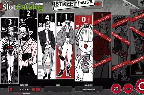 Game Screen. Street Muse slot