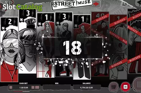 Win Screen 3. Street Muse slot