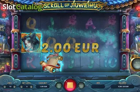 Win Screen 3. Scroll of Jiuweihu slot