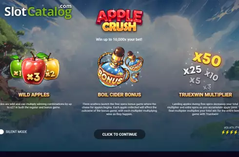 画面2. Apple Crush カジノスロット