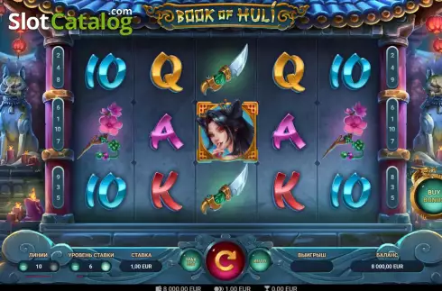 Game screen. Book of Huli slot