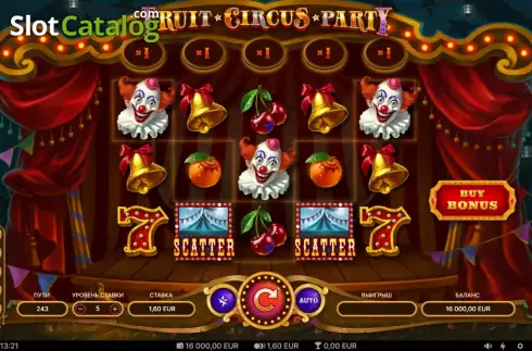 Schermo2. Fruit Circus Party slot