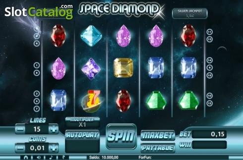 Bildschirm2. Space Diamond slot
