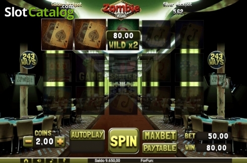 Bildschirm3. Zombie Vegas slot