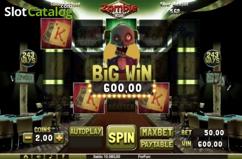 Skärmdump4. Zombie Vegas slot