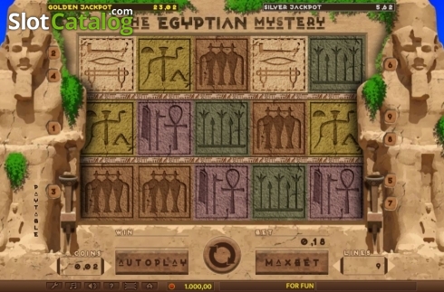 Reel Screen. The Egyptian Mystery slot