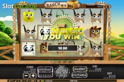 Win Screen. Ranch in a Box slot