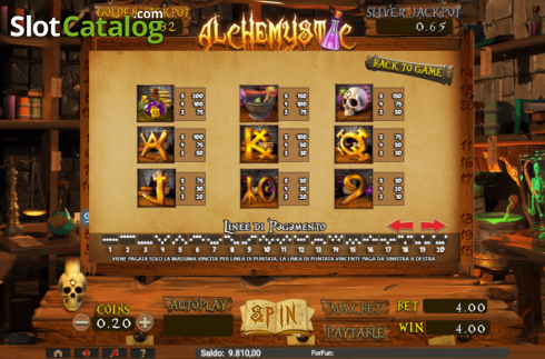Bildschirm6. Alchemystic slot