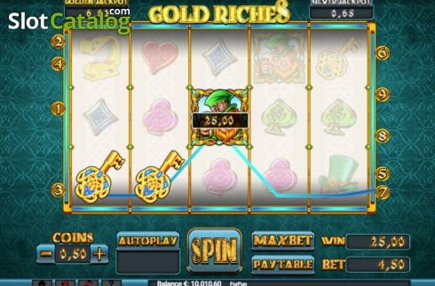 Écran3. Gold Riches (Slot Machine Design) Machine à sous
