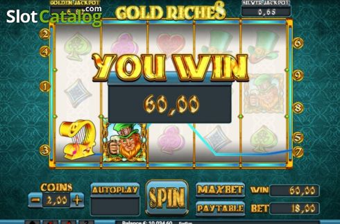 Écran4. Gold Riches (Slot Machine Design) Machine à sous