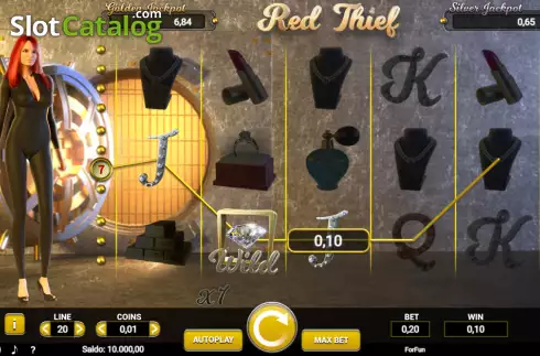 画面4. Red Thief カジノスロット