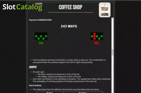 Skärmdump9. Coffee Shop slot