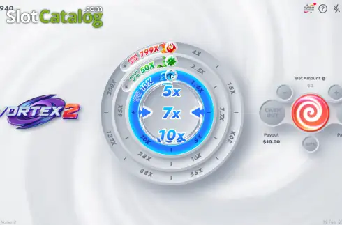 Skärmdump3. Vortex 2 slot