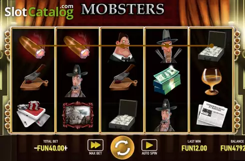 Win Screen 2. Mobsters slot