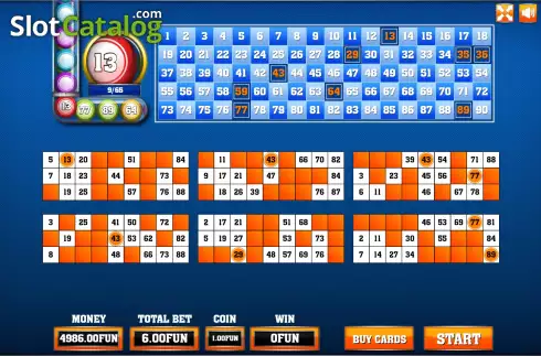 Game Screen 2. Bingo (Urgent Games) slot