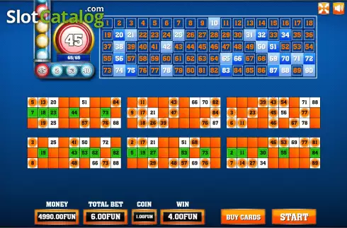 Game Screen 3. Bingo (Urgent Games) slot