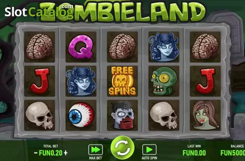 Reel Screen. Zombieland slot