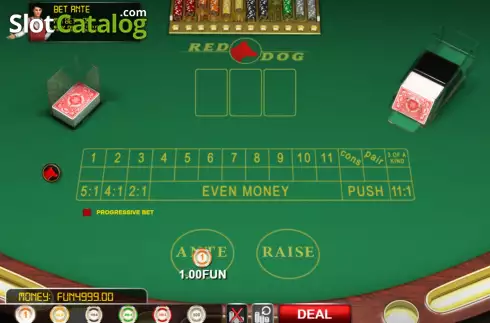 Game screen 2. Red Dog Poker slot