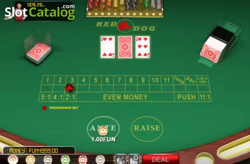 Pantalla4. Red Dog Poker Tragamonedas 